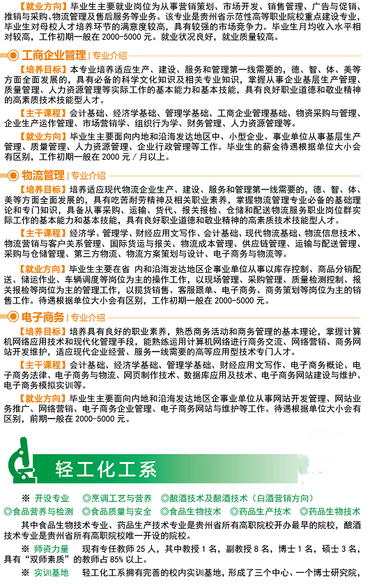 贵州轻工职业技术学院2024年招生简介_招生信息